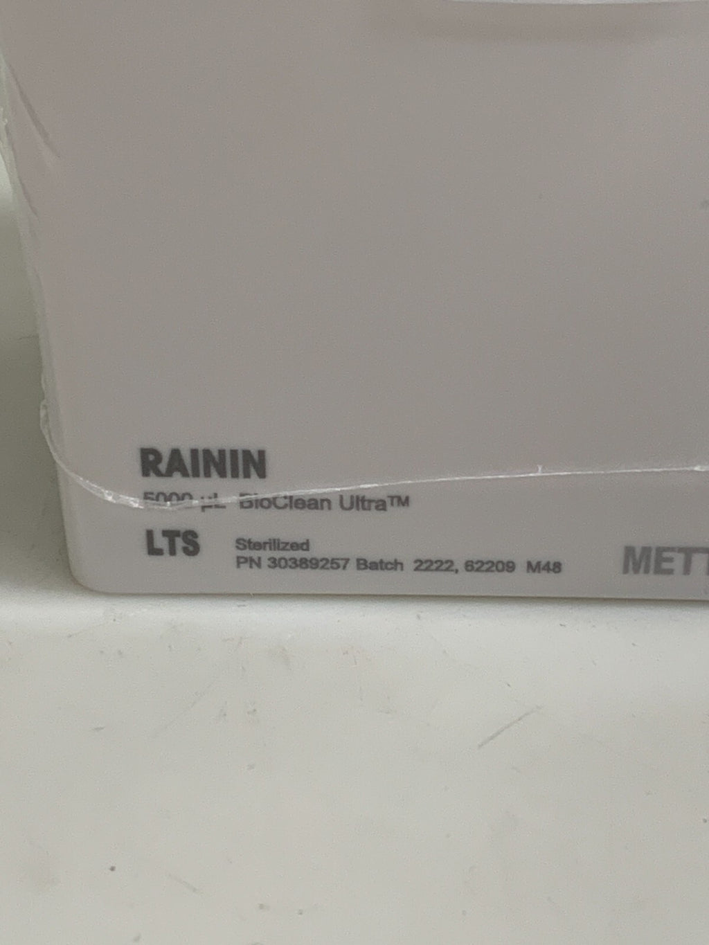 4 LOTS AVAIL METTLER TOLEDO RAININ 5000uL PIPETTE TIPS ULTRA BIO CLEAN 303892572