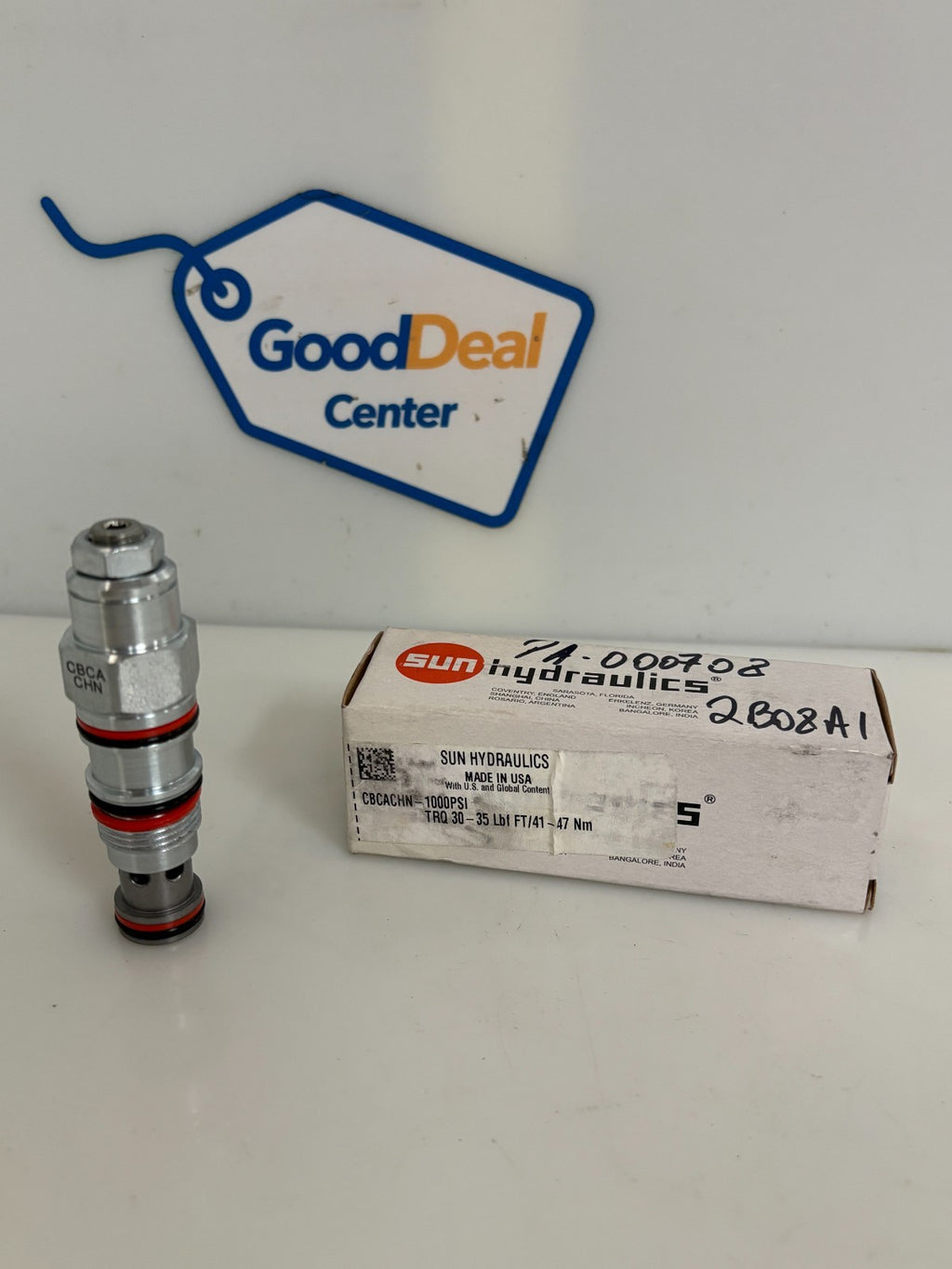 LOT OF 2 SUN HYFRAULICS COUNTER BALANCE VALVE #CBCACHN0