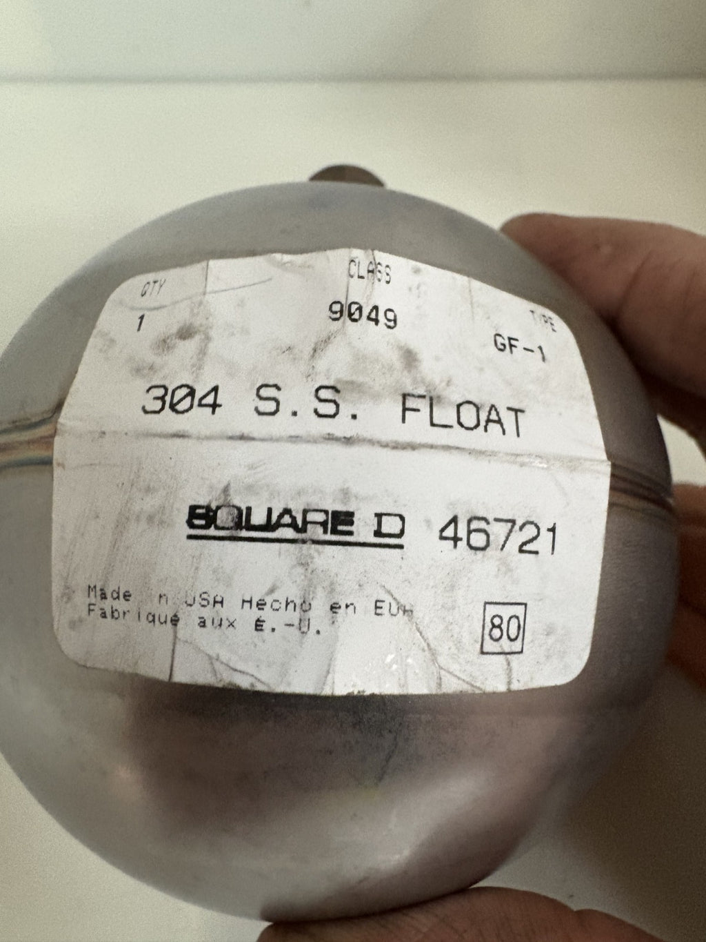 SQUARE D S.STEEL FLOAT 304 #46721