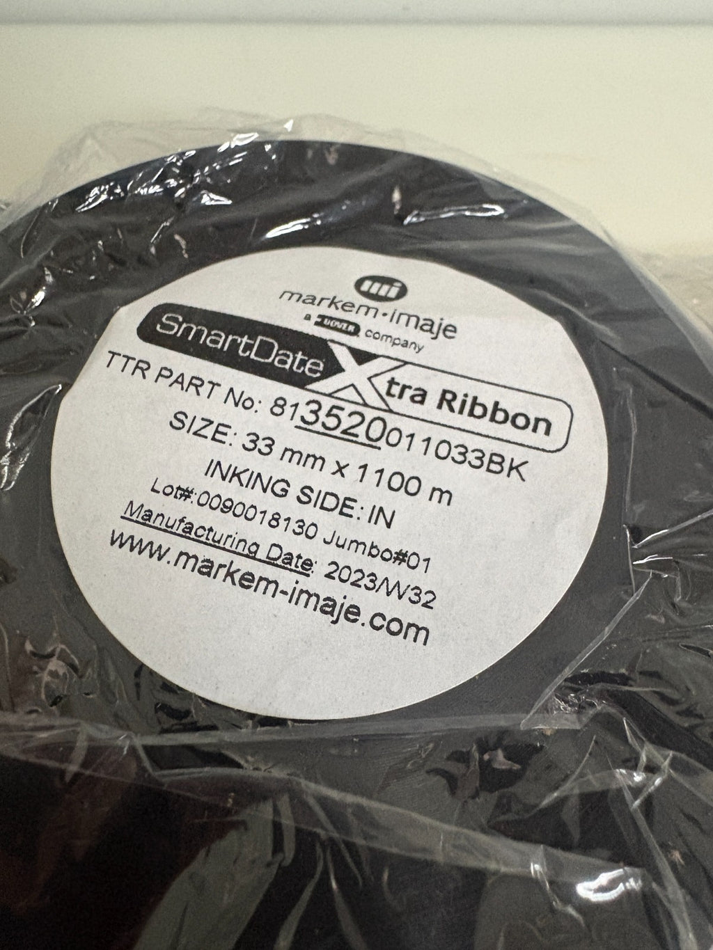 LOT OF 3 MARKEN IMAJE SMART DATE XTRA INK RIBBON 813520011033BK1