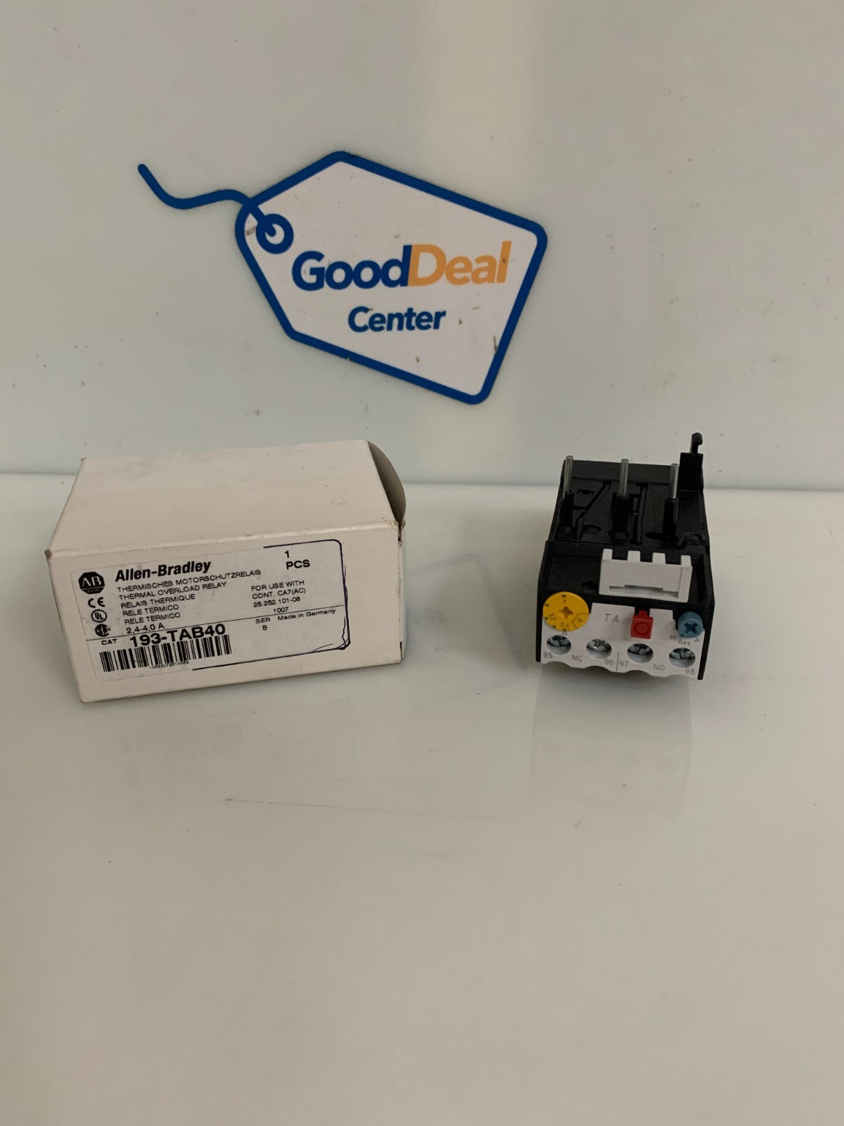 ALLEN BRADLEY THERMAL OVERLOAD RELAY #193-TAB40