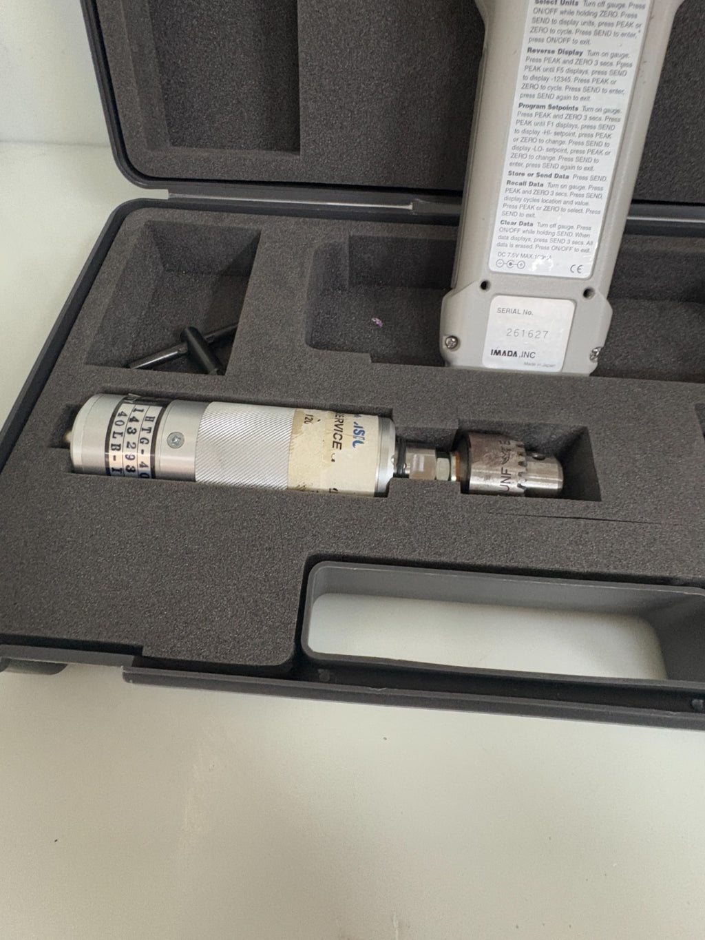 IMADA DIGITAL FORCE GAUGE HTG-40 IN CASE