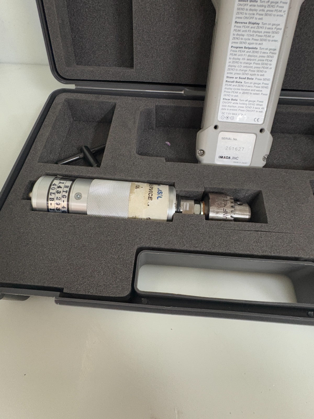 IMADA DIGITAL FORCE GAUGE HTG-40 IN CASE