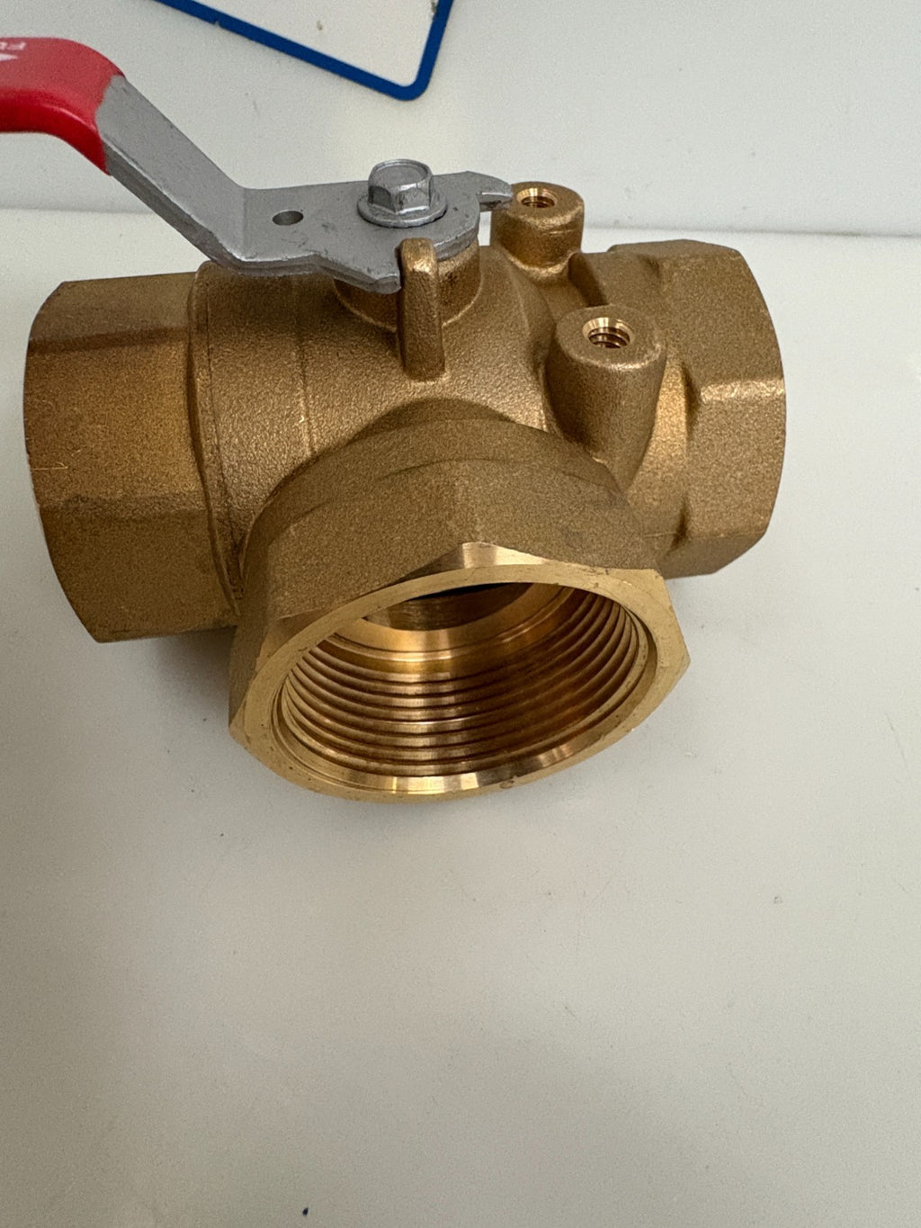 MAS 1 1/2" 3 WAY BRASS BALL VALVE B-3L