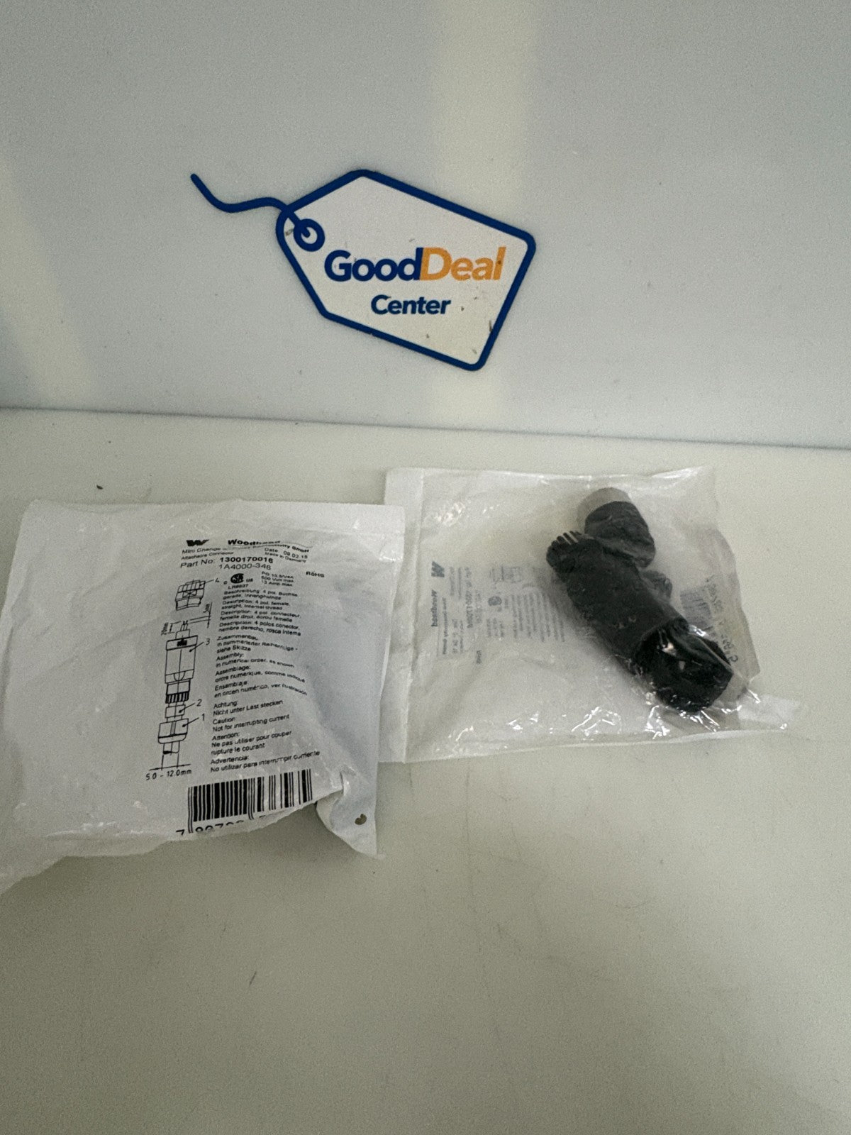 LOT OF 2 WOODHEAD MINI CHANGE ATTACHABLE CONNECTOR #13001700160