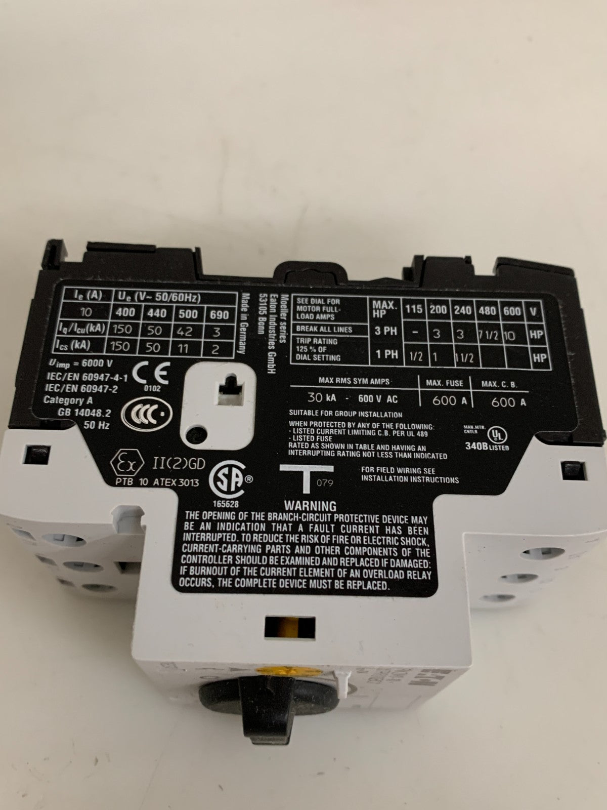 EATON PROTECTIVE CIRCUIT BREAKER PKZMO-10