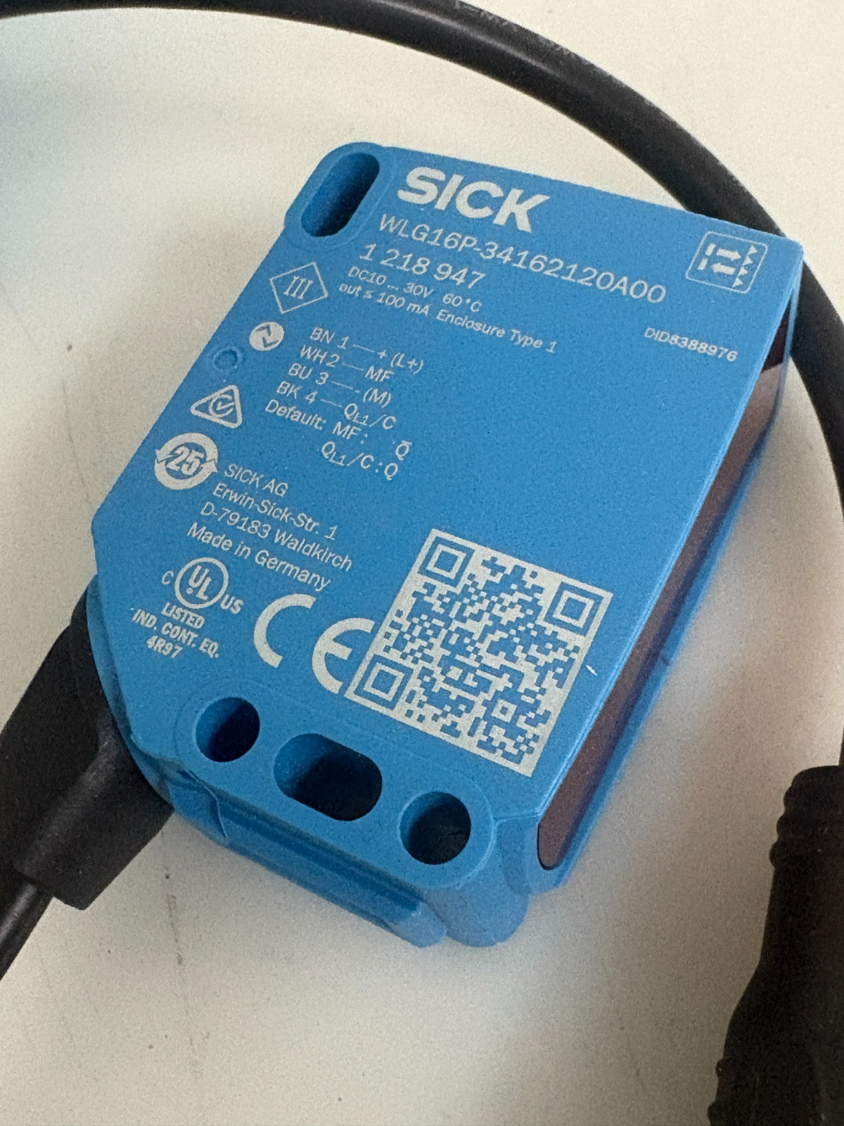 SICK PHOTOELECTRIC SENSOR WLG16P-34162120A001