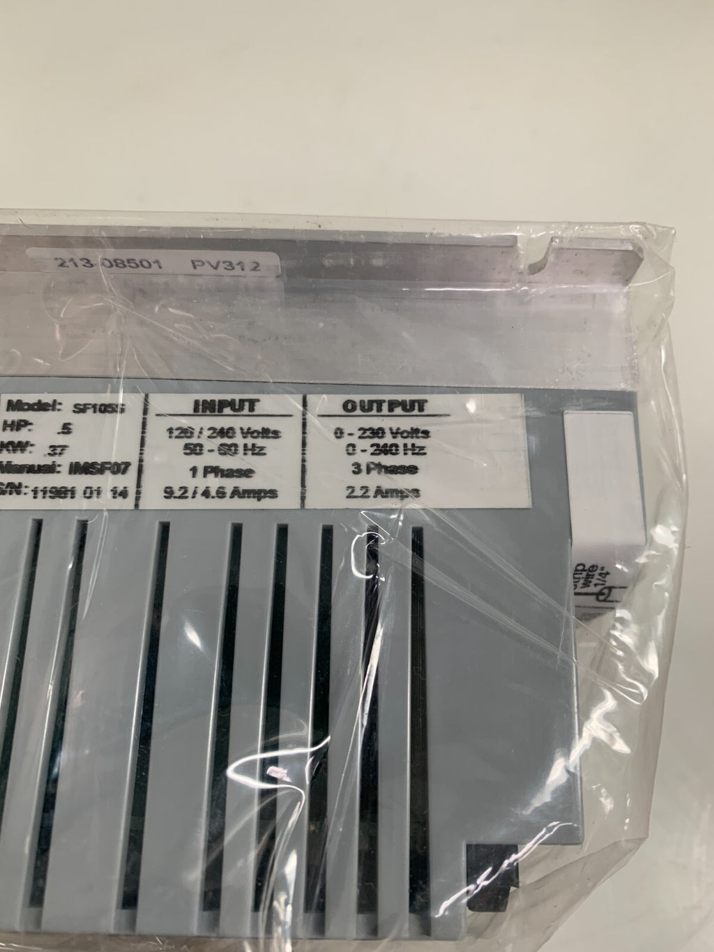 AC TECH  Variable Speed AC Motor Drive  SF10554