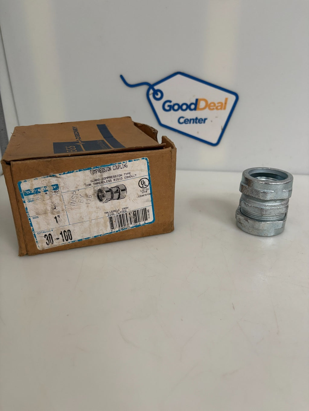 LOT OF 6 EGS O-Z/GEDNEY 1" COMPRESSION COUPLING 30-100