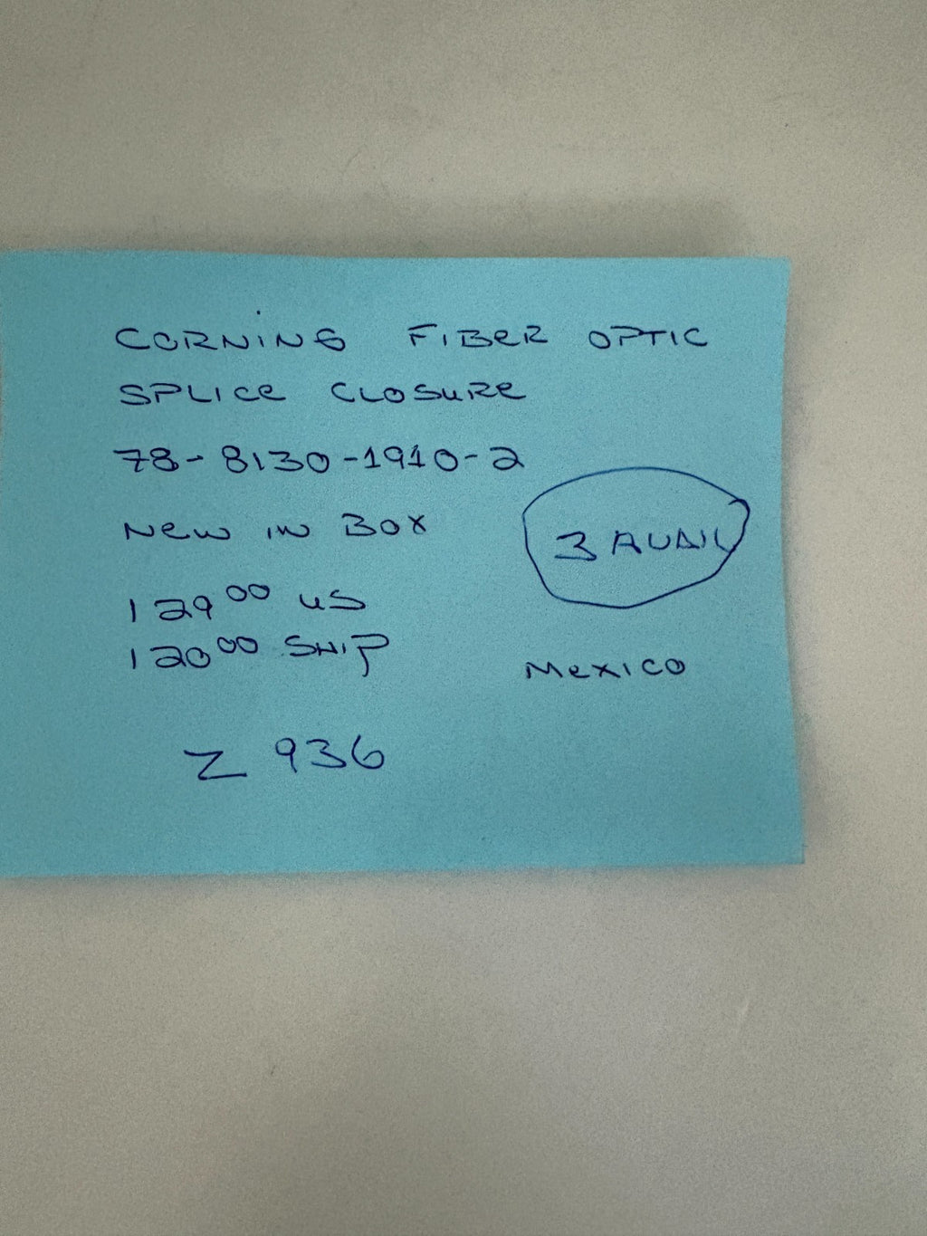 CORNING FIBER OPTIC SPLICE CLOSURE 78-8130-1910-24
