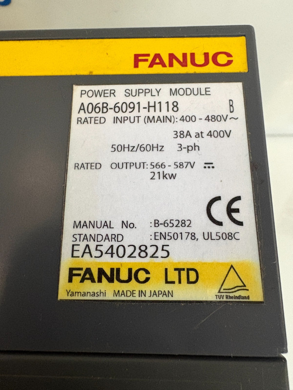 GE FANUC POWER SUPPLY MODULE A06B-6091-H1181
