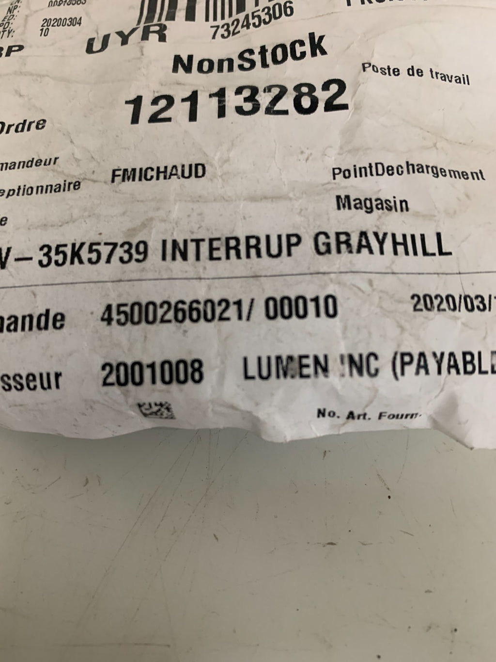 LOT OF 8 GRAYHILL MOMENTARY CONTACT PUSH BUTTON SWITCH #30-100