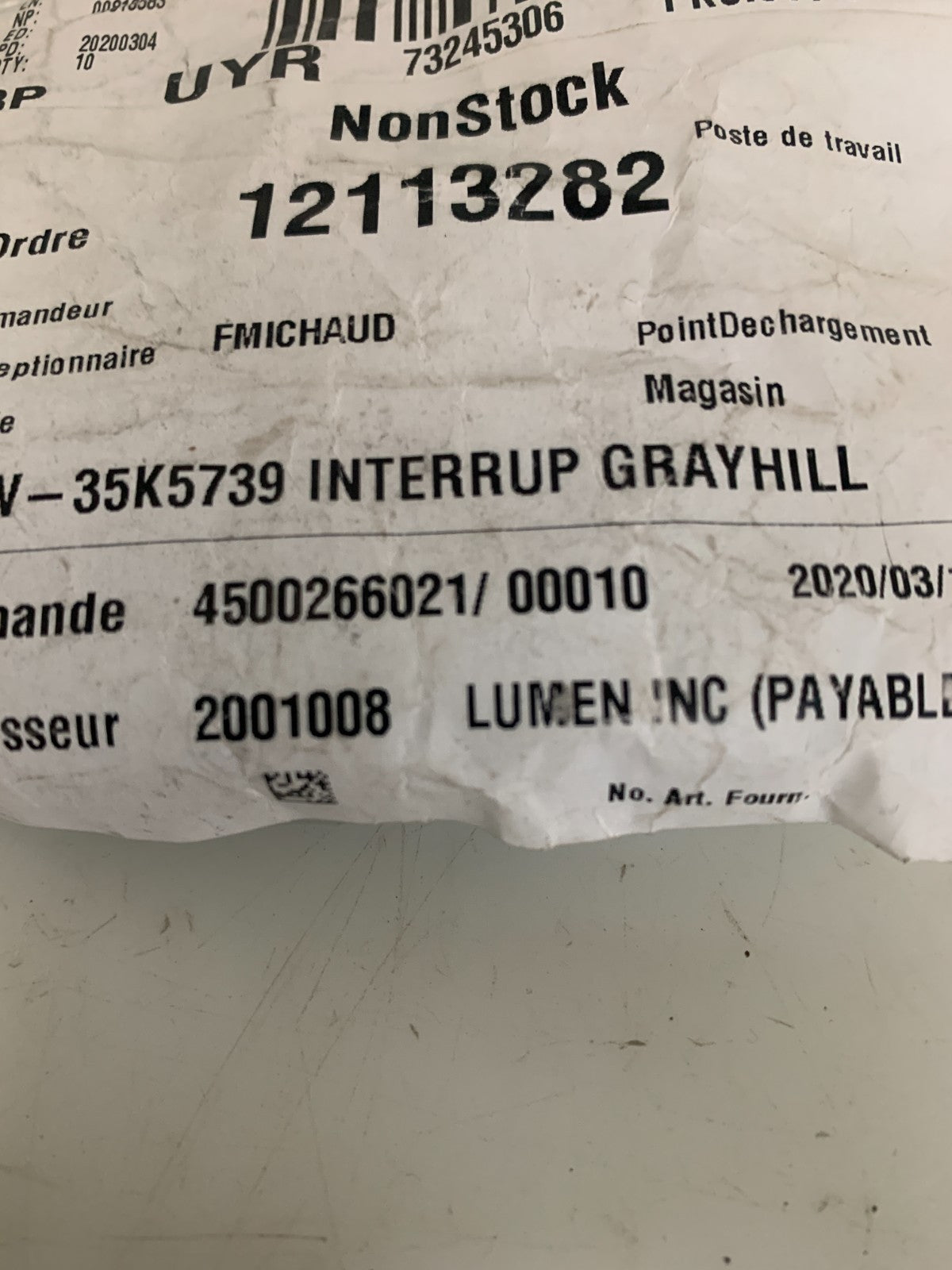 LOT OF 8 GRAYHILL MOMENTARY CONTACT PUSH BUTTON SWITCH #30-100