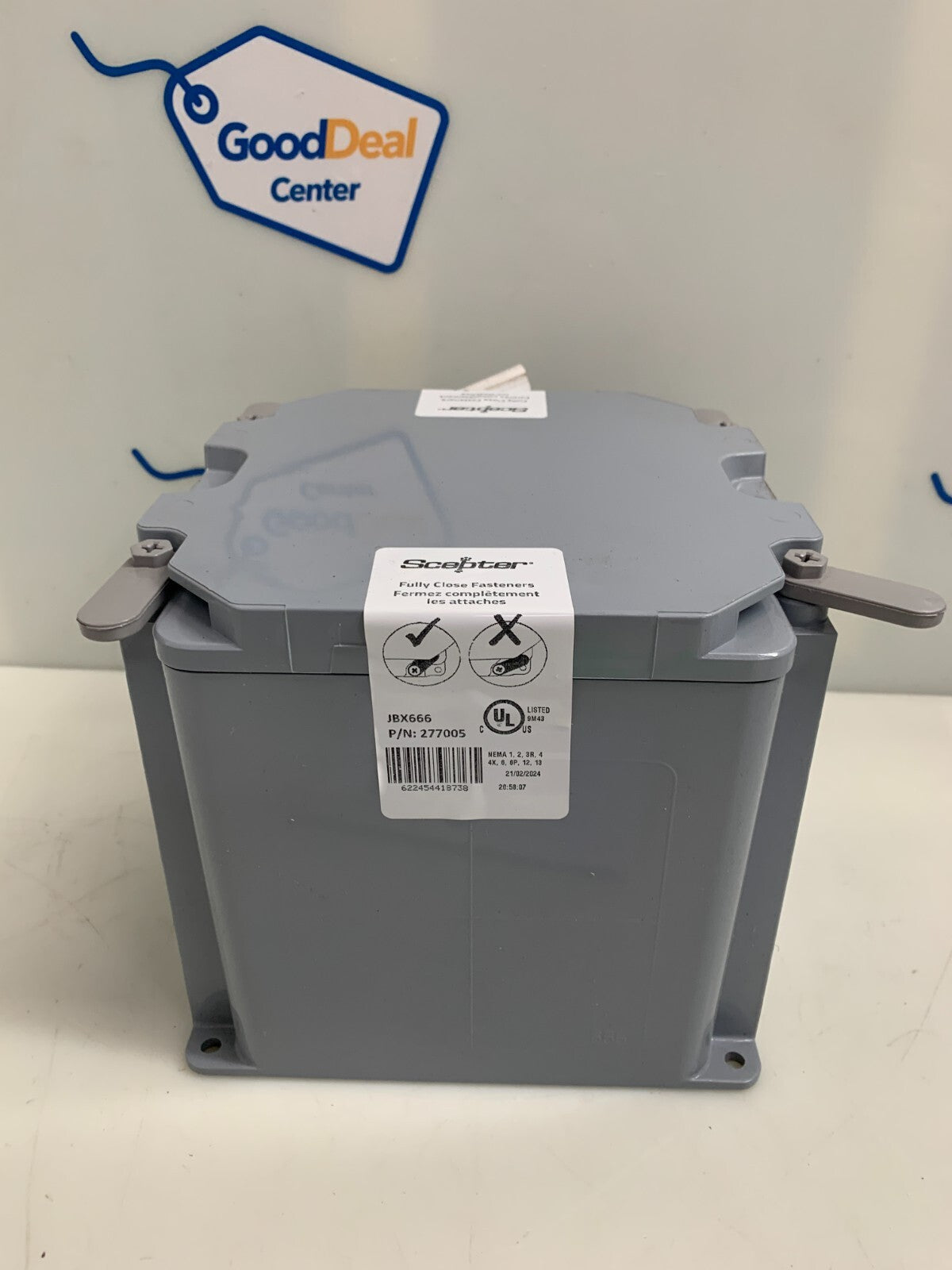 Scepter JBX666 6"x6"x6" PVC Junction Box 2770050