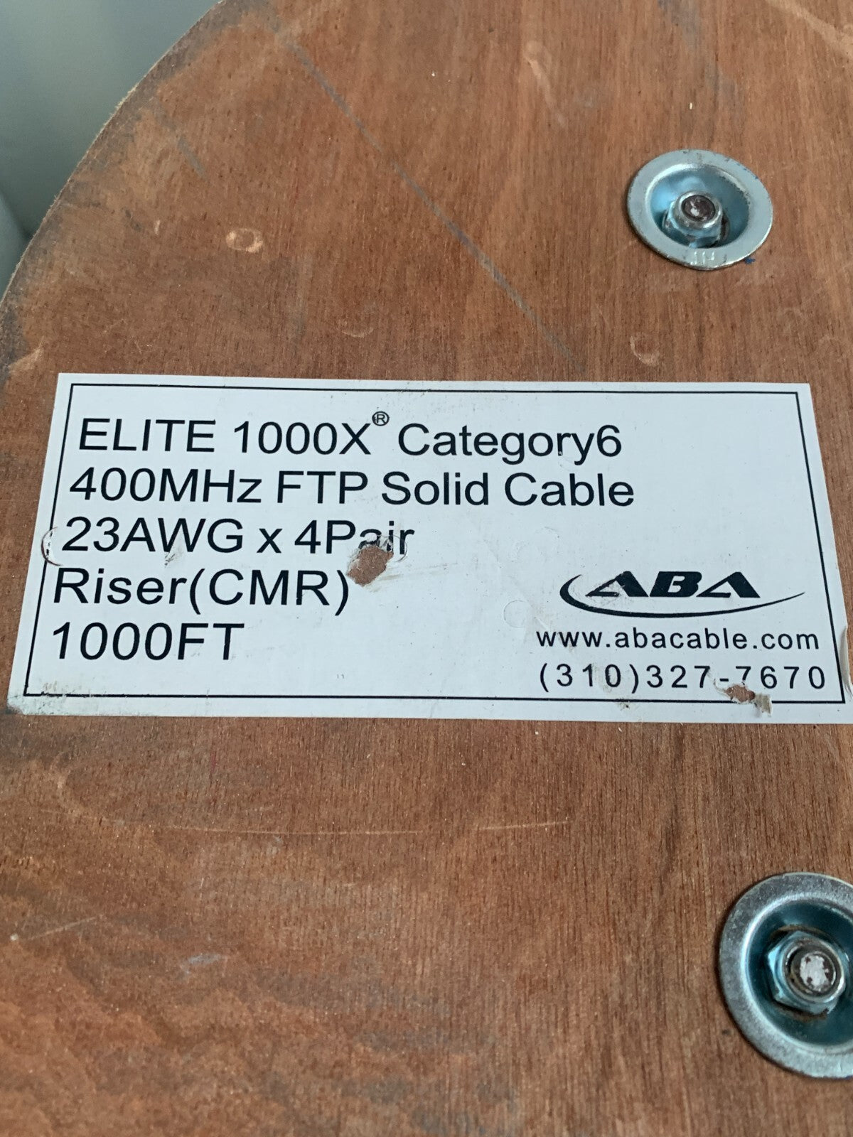 ABA ELITE CAT 6 GREY 23 AWG 1000F