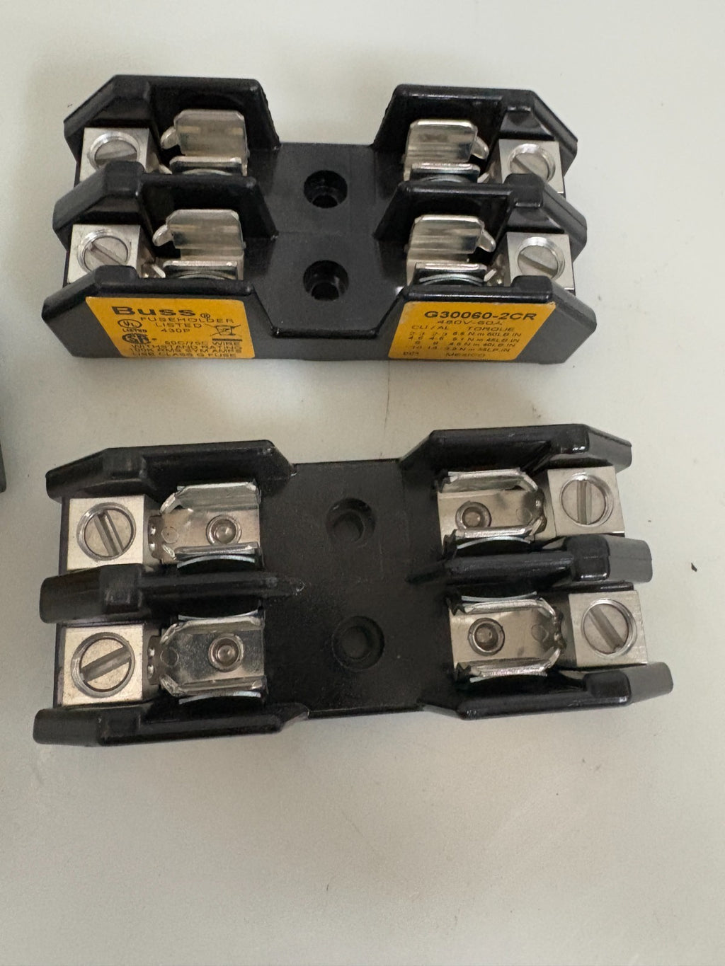LOT OF 3 BUSS FUSE HOLDER G30060-2 CR