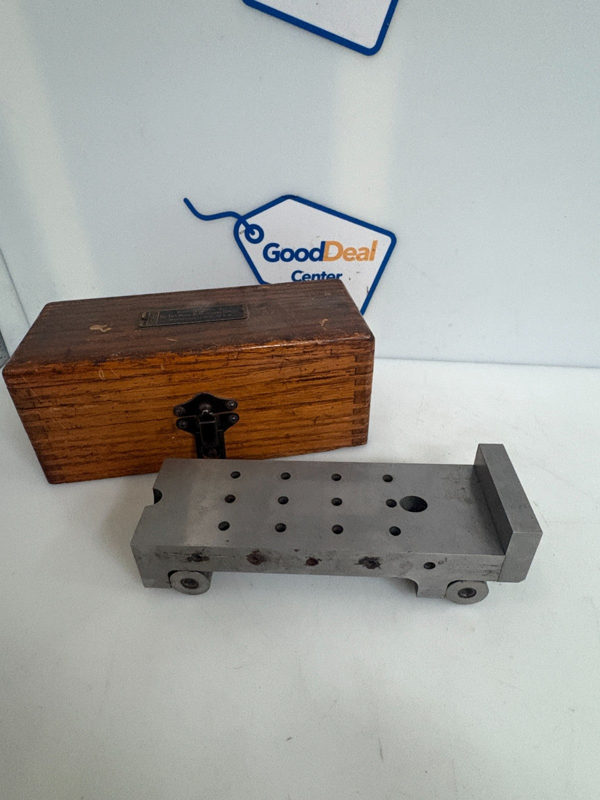 TAFT PEIRCE VINTAGE MACHINIST SINE BAR IN WOOD CASE