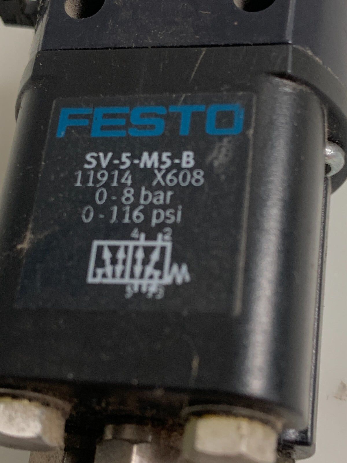 FESTO FRONT PANEL VALVE W/KEYPAD