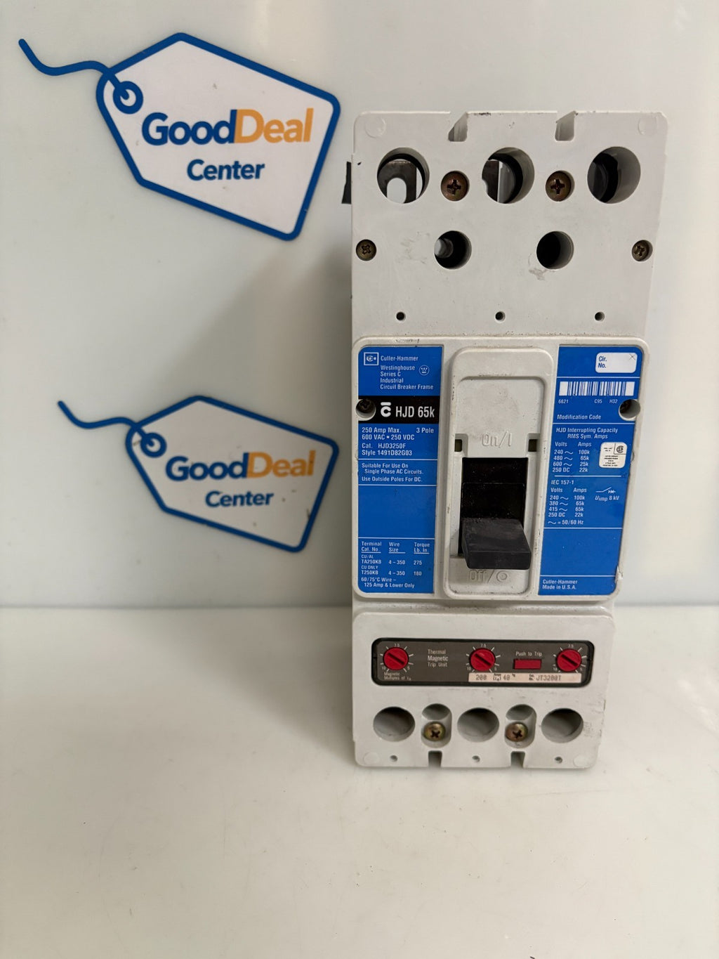 EATON CUTLER HAMMER 250 AMP HJD3250F0