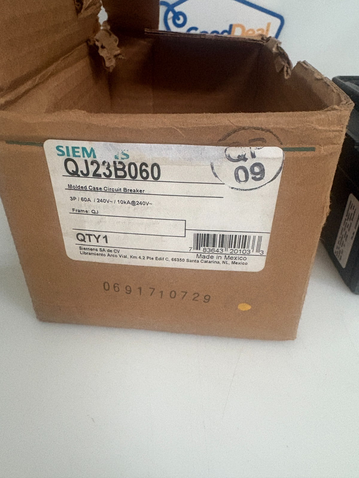 SIEMENS 60AMP QJ23B060 3