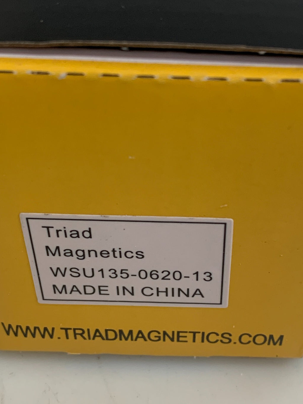 Lot of 2 Triad Magnetics WSU135-0620-13 Wall Plug-in Power Supply 237-2231-ND