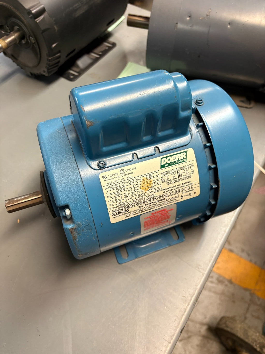 DOERR 3/4HP ELECTRIC MOTOR R602211Q0