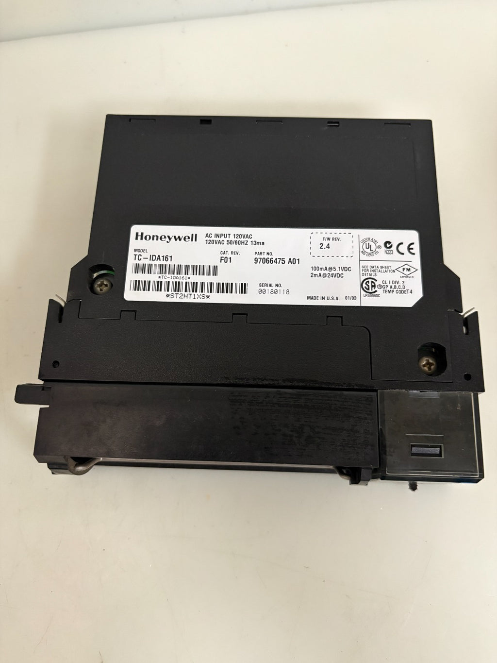 HONEYWELL AC INPUT MODULE TC-IDA161 F01 97066475 A01