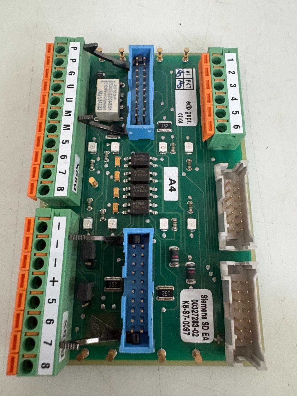 SIEMENS SD EA 00327283 OPTICAL DECOUPLING CIRCUIT BOARD 1