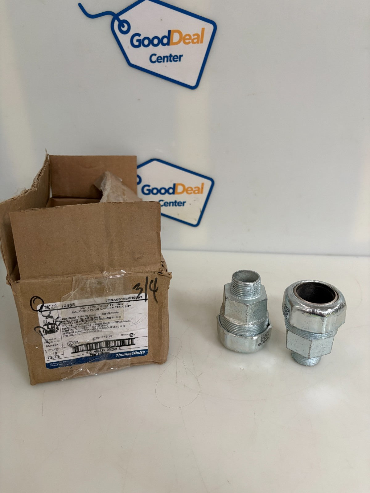 LOT OF 6 ABB THOMAS & BETTS 3/4" TECK CABLE FITTING 104680