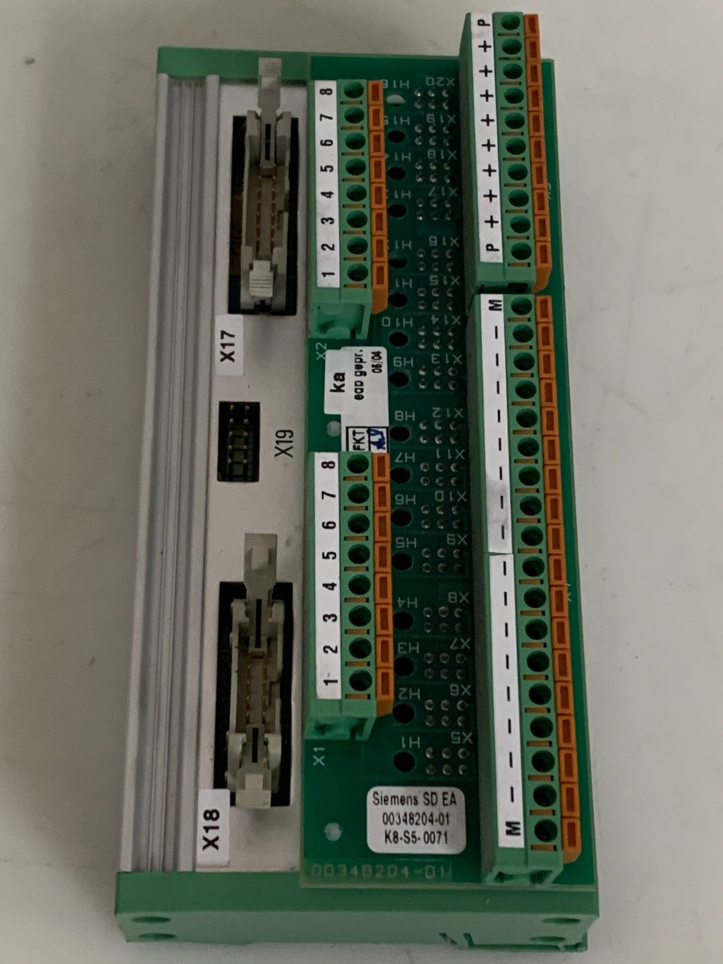 SIEMENS SD EA 00348204-01 CONNECTOR BOARD W/PLEA 1 009296983