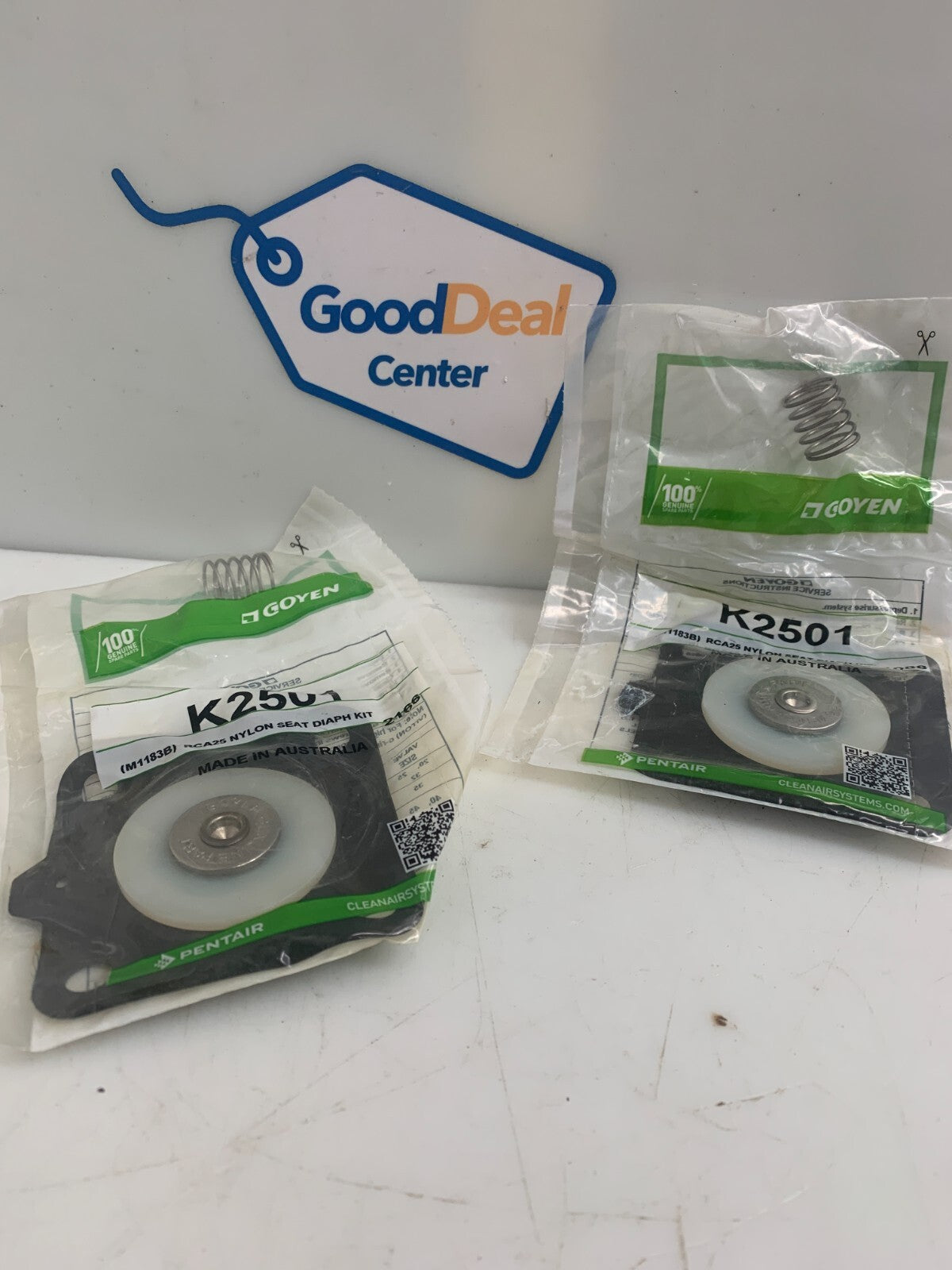 GOYEN    Size 25    K2546  Nylon Seat Diaph Kit   M1183B  (Lot of 2)