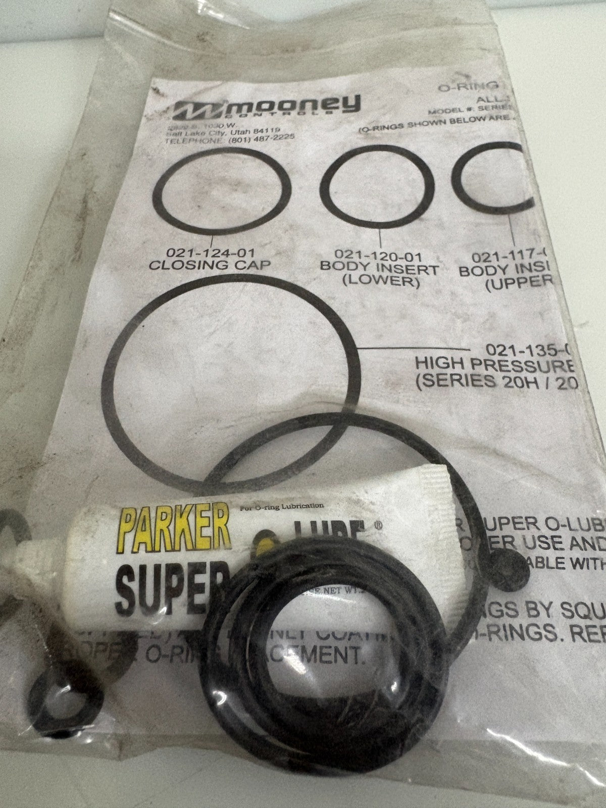 MOONEY CONTROLS NITRILE O RING SEAL KIT 201-008-01