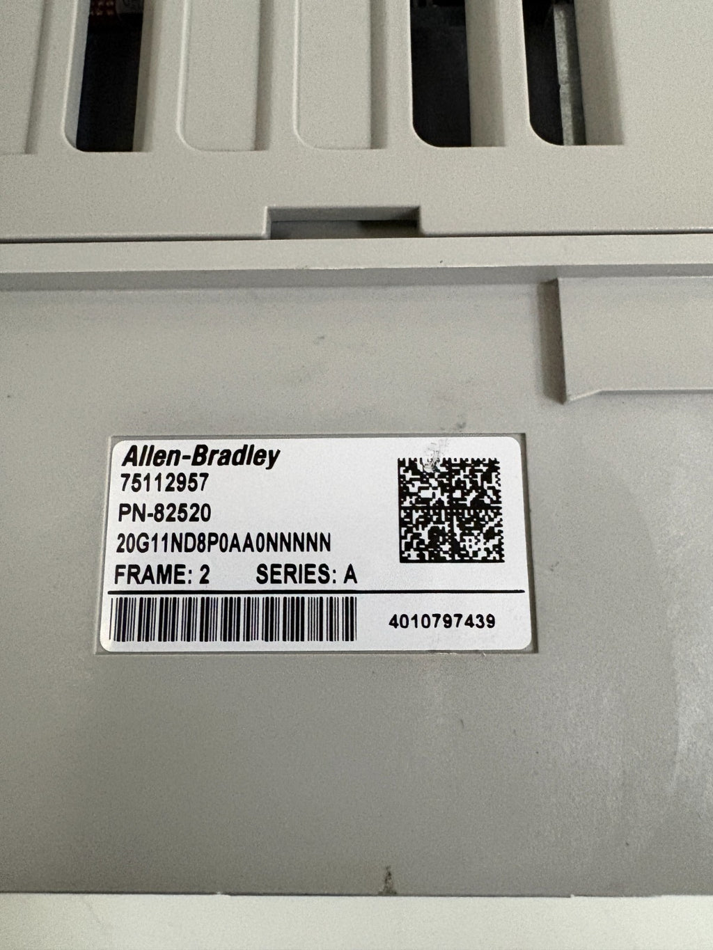 ALLEN BRADLEY POWER FLEX 755 20G11 N D 8P0 AA0NNNNN SERIE A 6