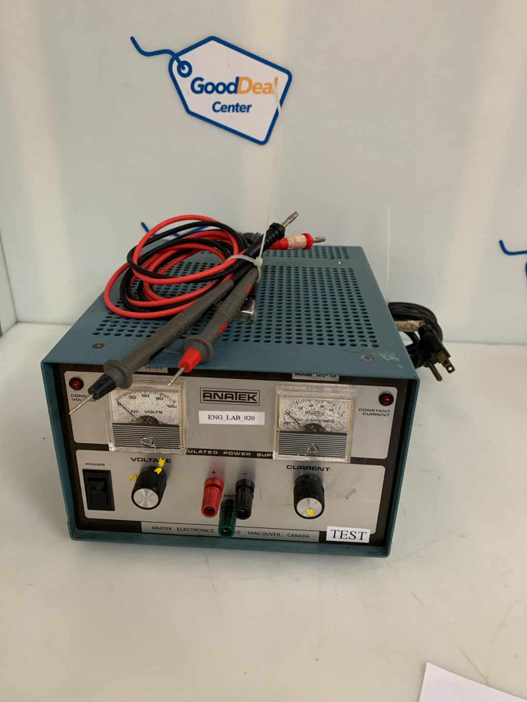 ANATEK REGULATED POWER SUPPLY #120-1S