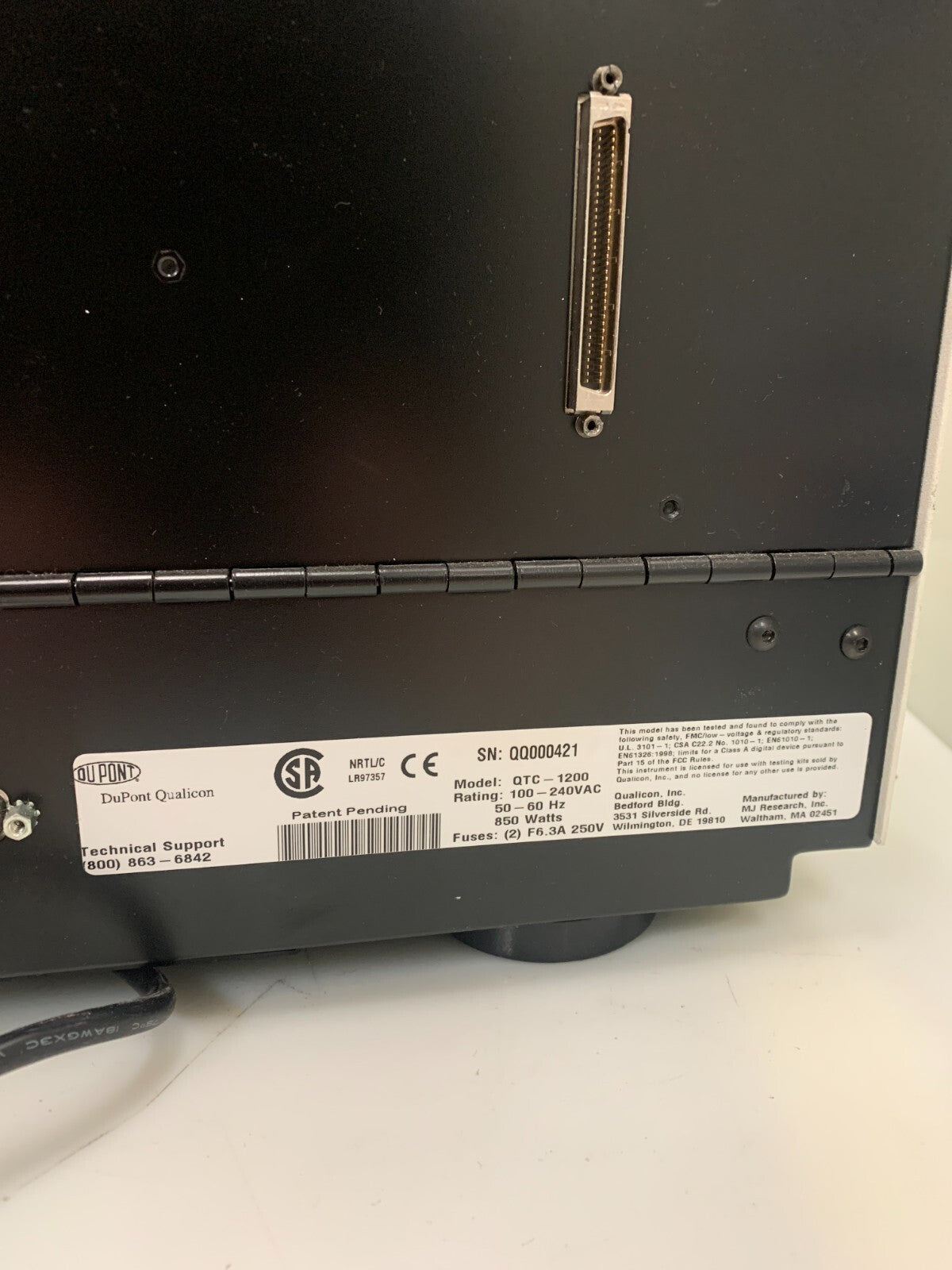 DuPont Qualicon BAX System Model QTC-1200