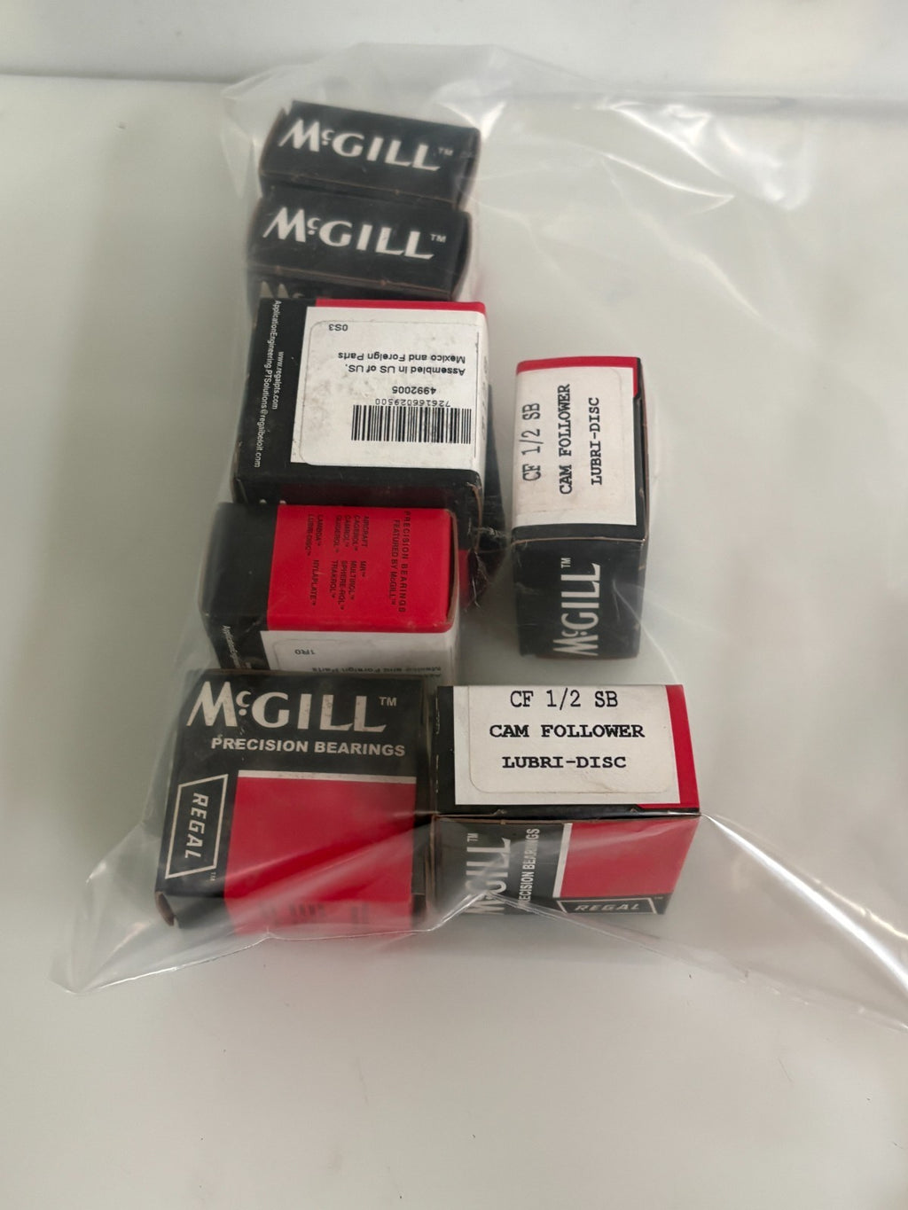 LOT OF 9 MCGILL CAM FOLLOWER CF 1/2 SB