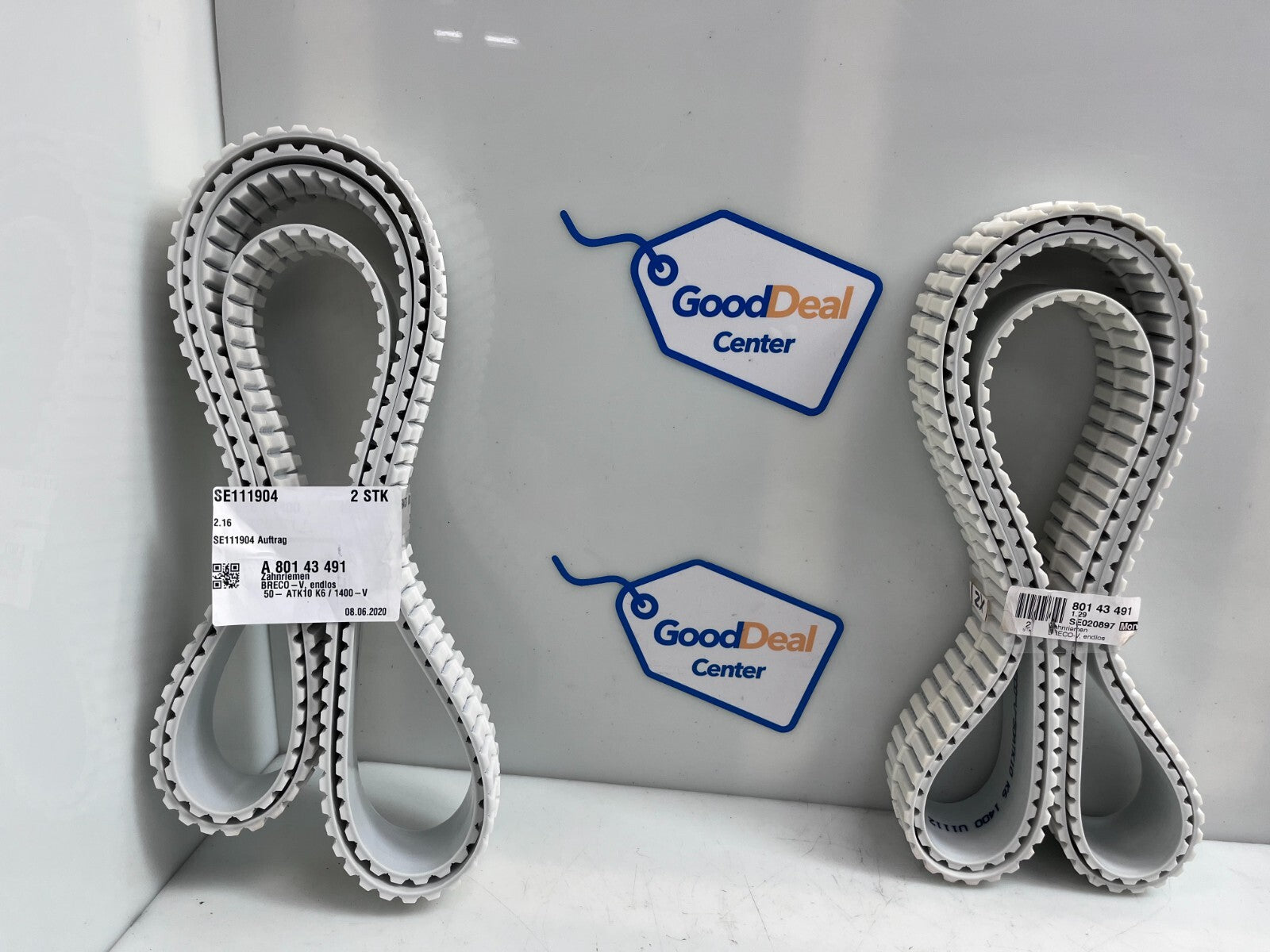 BRECOFLEX ATK10 K6 / 1400-V Timing Belt (Lot of 4)