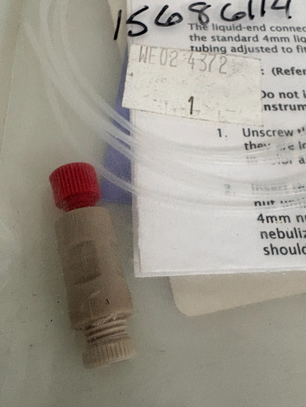 PERKIN ELMER 4 MM LIQUID CONDUIT W/CONNECTOR WE-0243721