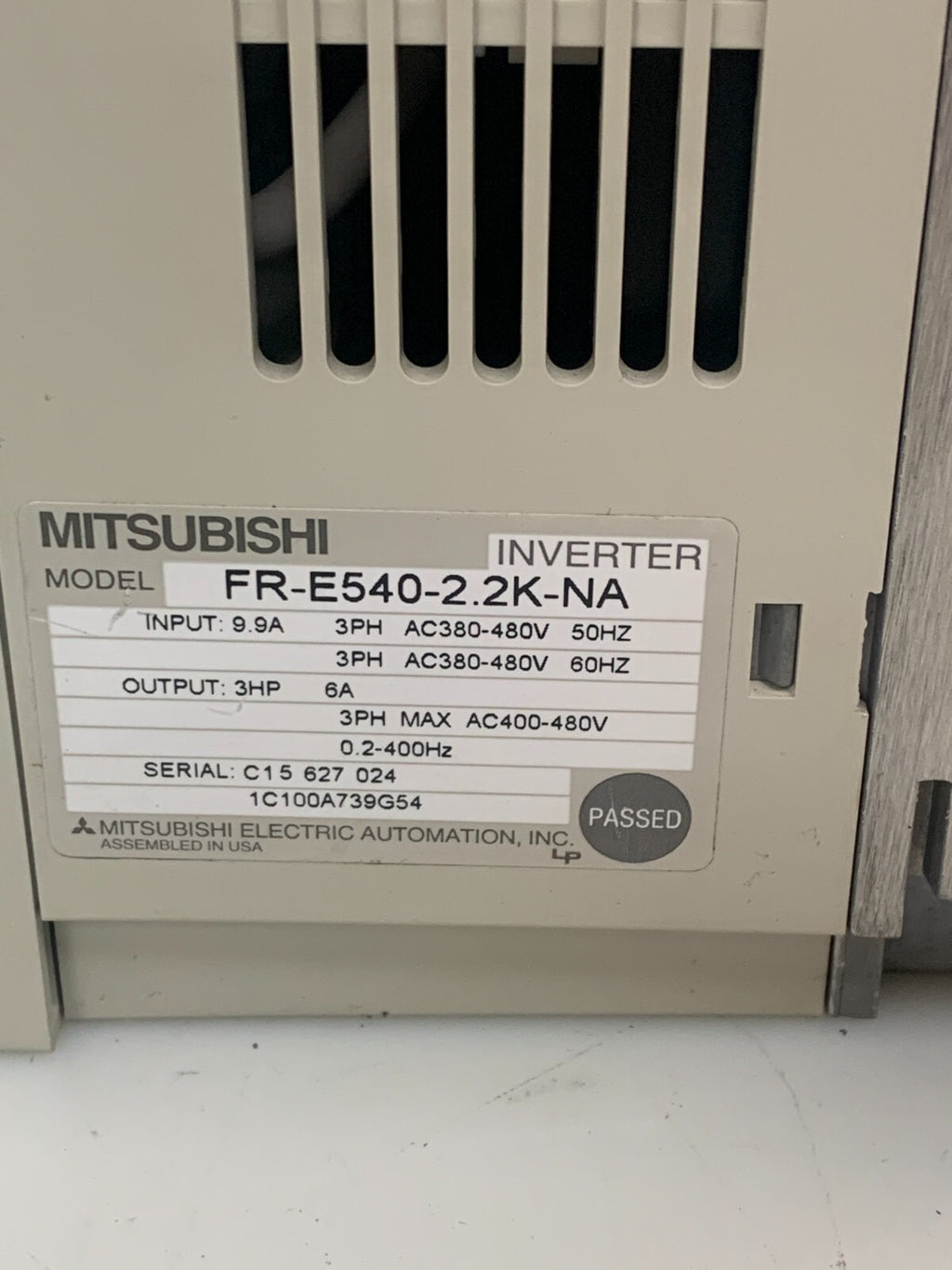 Mitsubishi E500 Inverter FR-E540-2.2K-NA