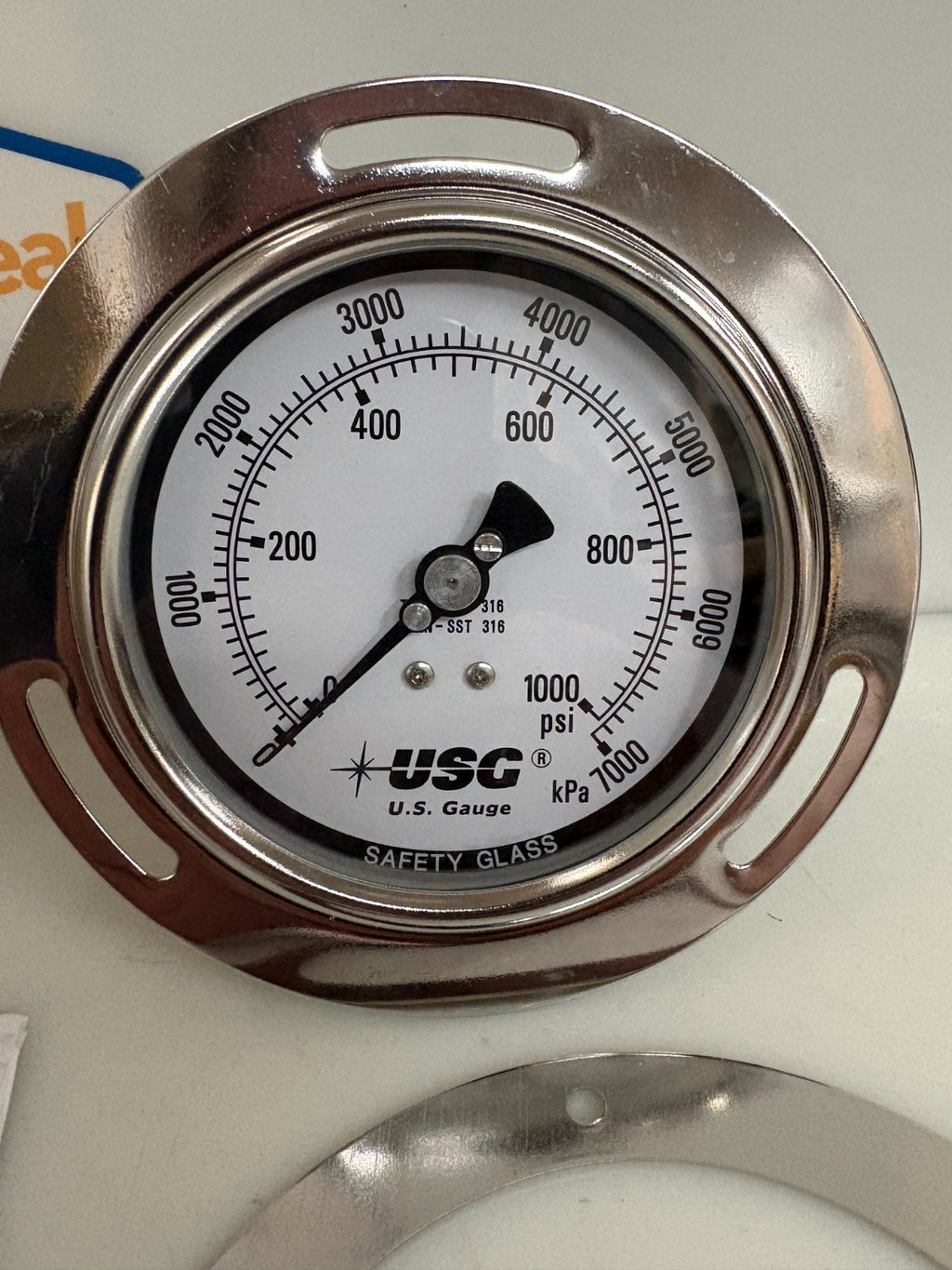 AMETEK USG PRESSURE GAUGE 0-1000PSI 1/4NPT 656644CN3CD3A001