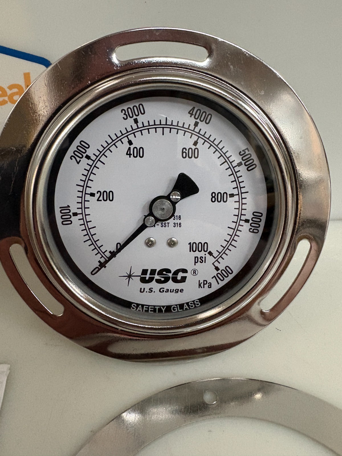 AMETEK USG PRESSURE GAUGE 0-1000PSI 1/4NPT 656644CN3CD3A001