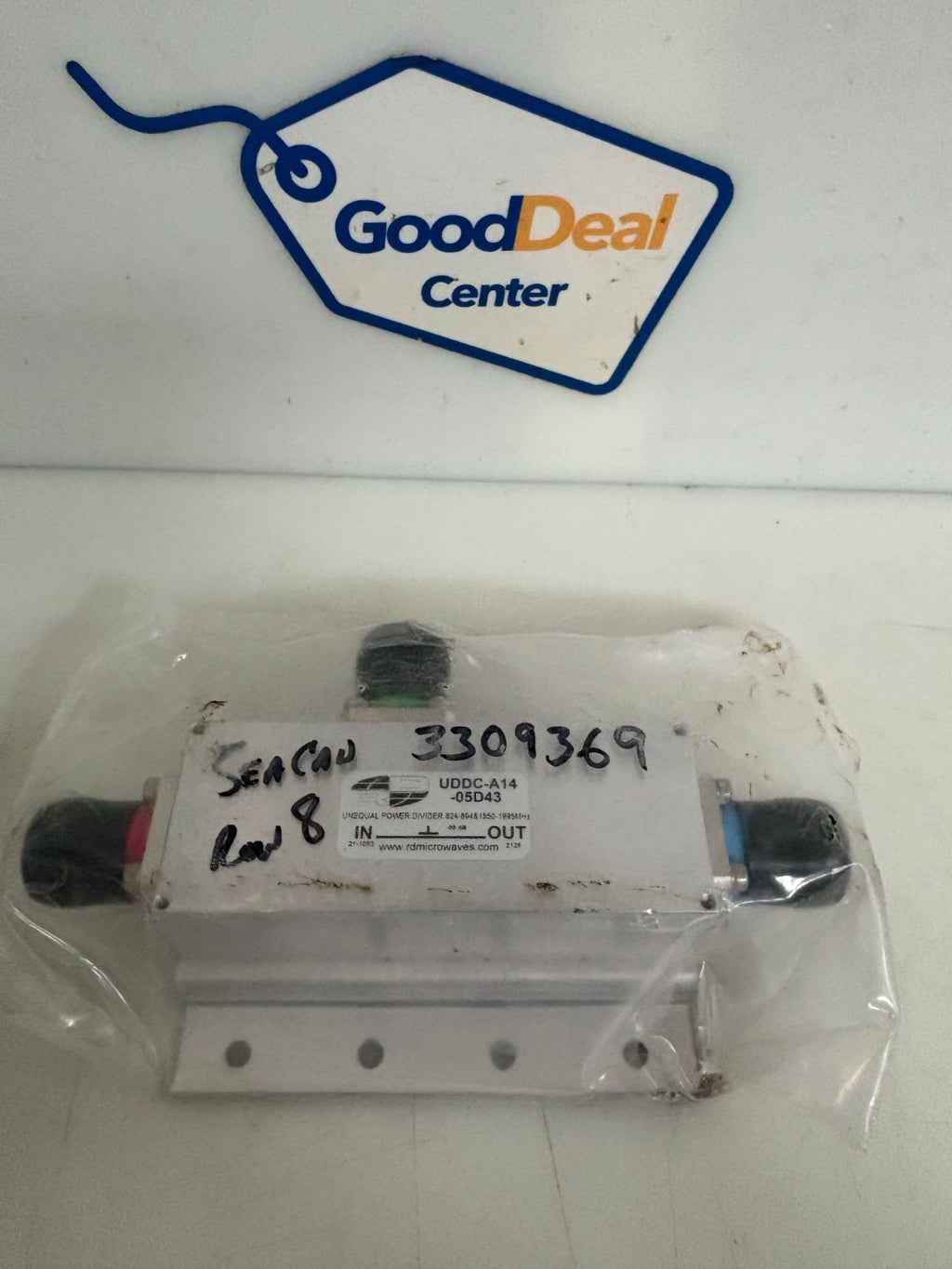 R & D MICROWAVES DC PASS UNEQUAL POWER DIVIDER 800-2000 MHZ 0
