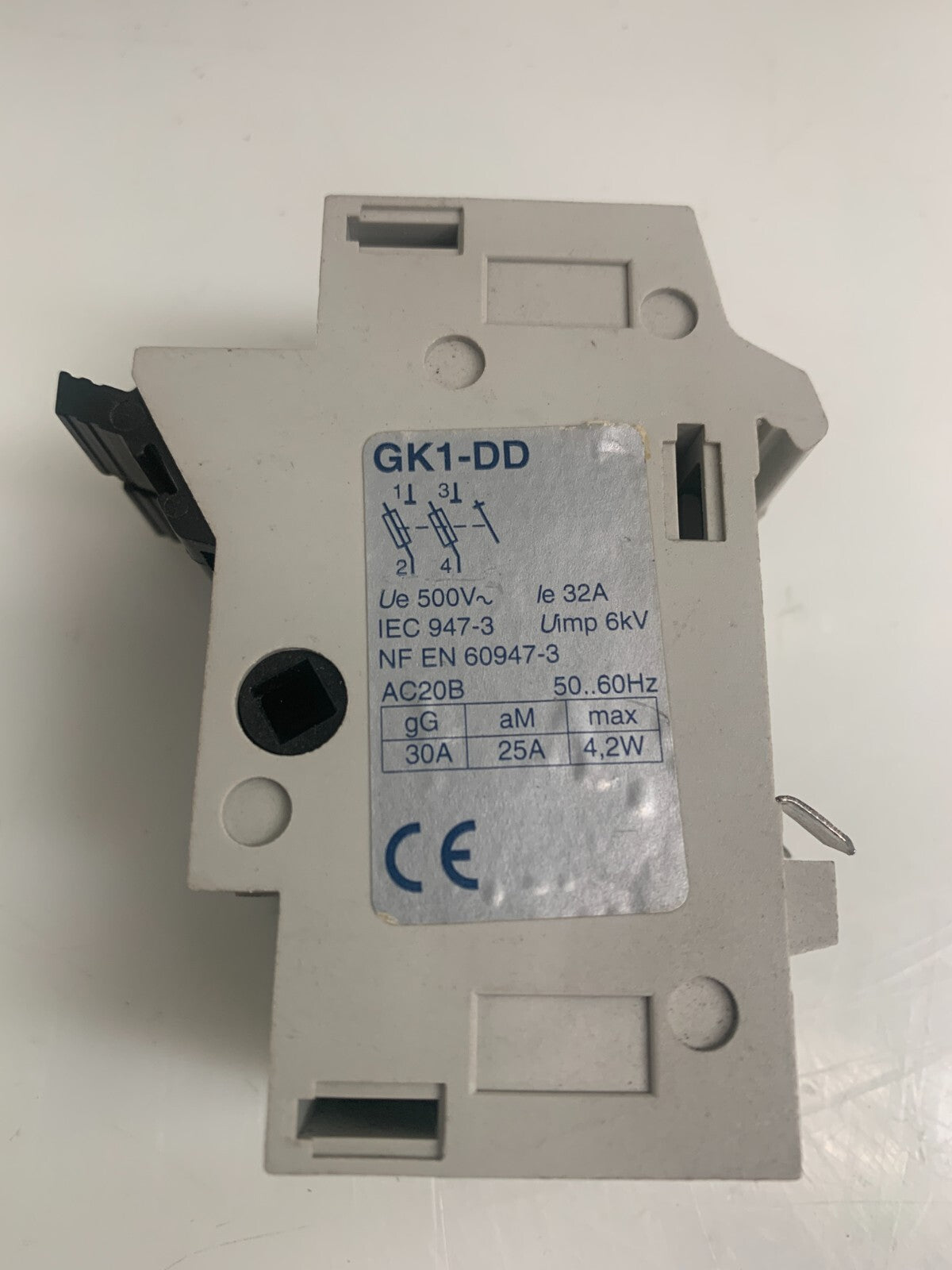 SCHNEIDER ELECTRIC / TELEMECANIQUE Circuit Breaker Fuse Holder GK1-DD (Lot of 5)
