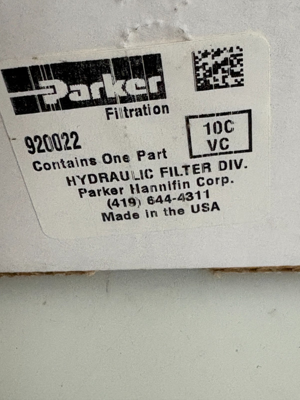 LOT OF 2 PARKER HYDRAULIC FILTER #920022