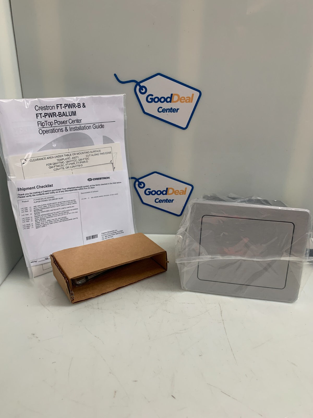 Crestron FT-PWR-BALUM Flip Top Power Center 6500090