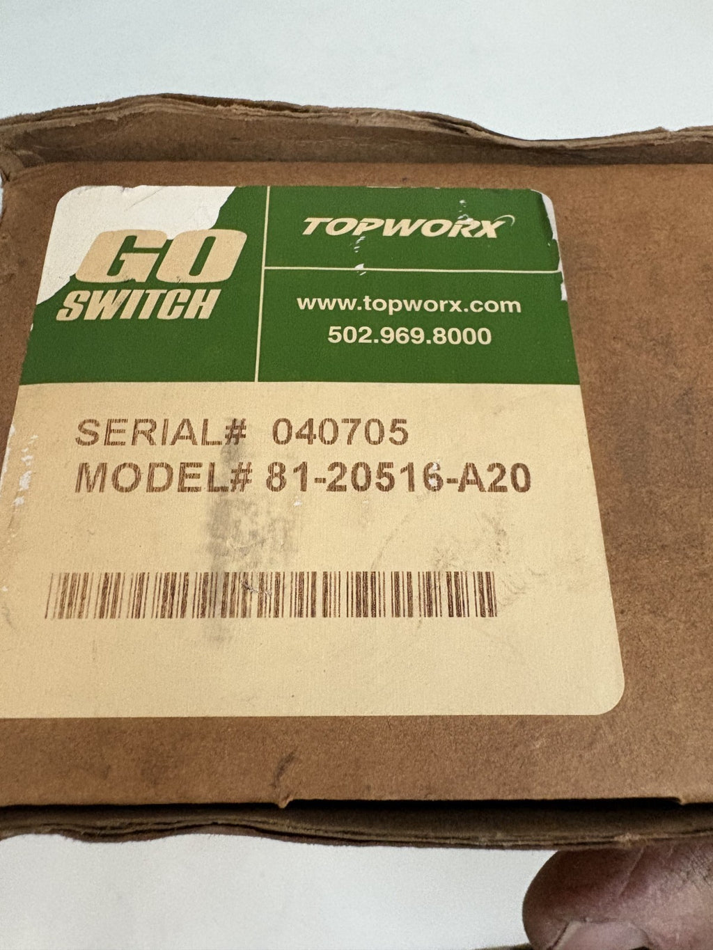 TOPWORX GO SWITCH LEVERLESS LIMIT SWITCH #81-20516-A20