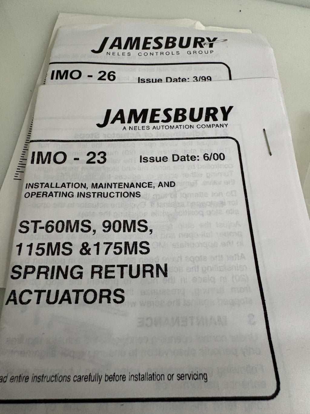 NELES JAMESBURY IMO-23 AND IMO-26 REPAIR KIT3