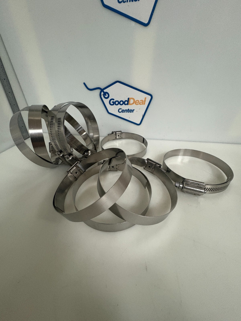 LOT OF 10 IDEAL TRIDON S.STEEL CLAMPS 3 1/4-4 1/8