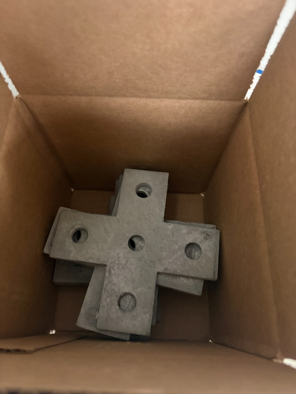 LOT OF 10 ABB THOMAS & BETTS GALVANIZED CROSS PLATE CONNECTOR B-9472
