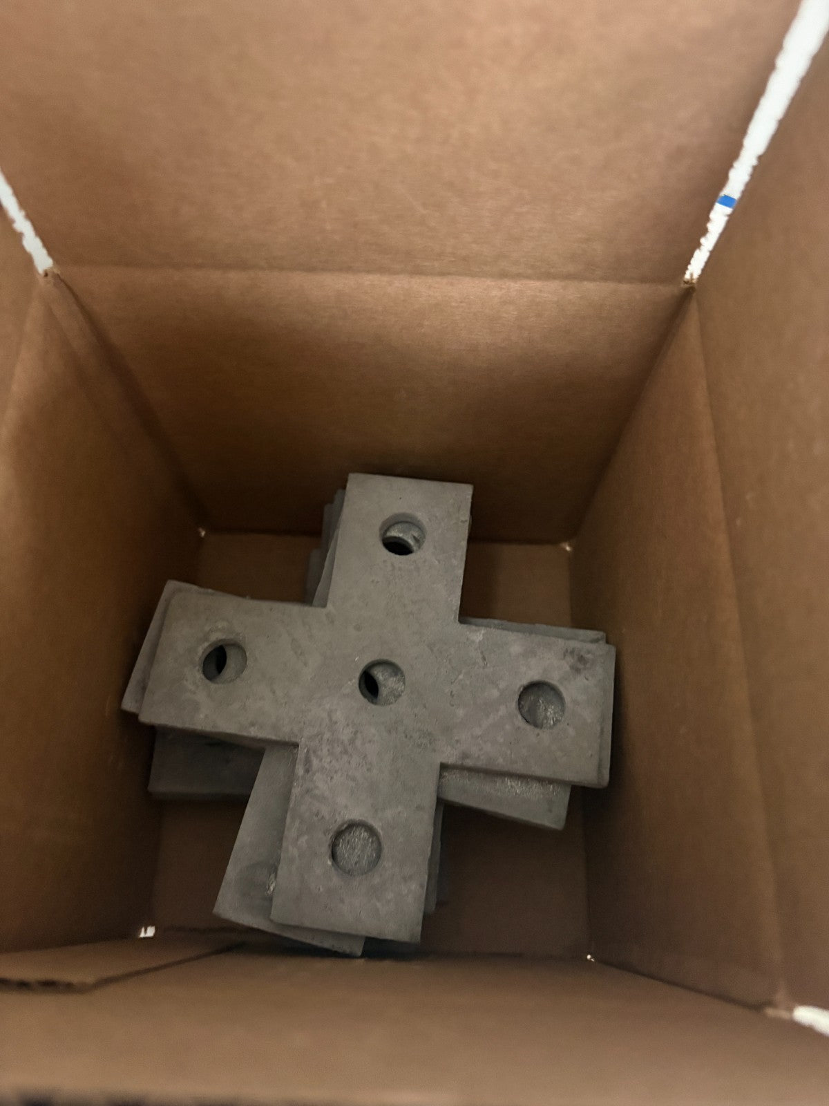 LOT OF 10 ABB THOMAS & BETTS GALVANIZED CROSS PLATE CONNECTOR B-9472